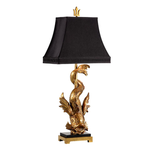 Lampe de table en résine traditionnelle avec abat-jour rectangulaire en tissu beige, ampoule LED E26, commande par interrupteur, lumière décorative pour la maison - Product Image 1