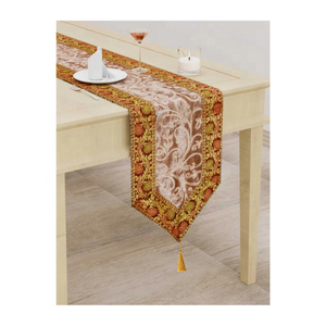 Chic 100% GOTS Certified Cotton Handcrafted Boho Rajasthani Embroidered Patchwork Eco-Friendly 72 X 14 Inch <b>Table</b> Weddings - Product Image 4
