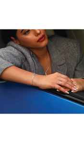 สร้อยข้อมือผู้หญิงหรูหรา ชุบทอง 18k ประดับเพชร CVD ความใส EF/VS-VVS น้ำหนัก 0.34 กะรัต น้ำหนักเบา สายปรับได้ งานฝีมือประณีต - Product Image 5