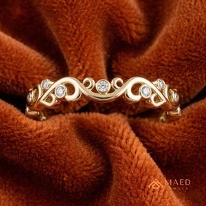 Bague de fiançailles et de mariage en moissanite plaquée or, style infini, élégante, pour femme, style New York, luxe, mode, cadeau de fête - Product Image 3