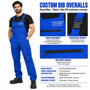 Overol Industrial Resistente Sin Flama Retardante con Bolsillos Utilitarios para Equipos de Taller, para Compras al por Mayor de Prendas y Personalización de Marca - Product Image 6