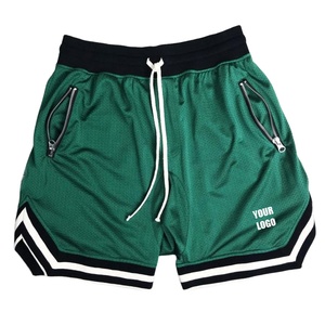 Shorts de sport pour homme en toile de coton 100% respirants et à séchage rapide, longueur genou, pour la musculation et la course à pied - Product Image 1