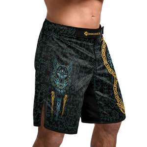 Men MMA Shorts Panel Print <b>Elastic</b> Waist Gym Training Kickboxing Lightweight Quick Dry Colorful Top top mens mma martial arts - Product Image 4