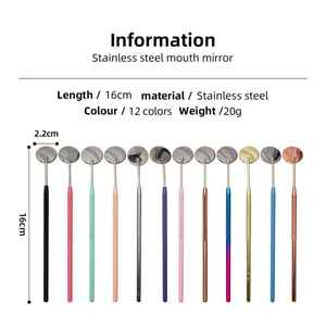Multifunction Checking <b>Mirror</b> Stainless Steel Mouth Lash <b>Mirrors</b> Handheld <b>Small</b> Round Eyelash Extension <b>Mirrors</b> Free Samples - Product Image 6