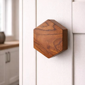 Perillas de madera de diseño artesanal, perillas de madera para gabinetes, perillas de madera para cajones, perillas de madera de mango, perillas de acacia a muy buen precio. - Product Image 1