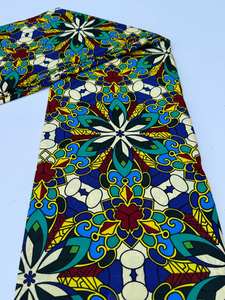 Tissu en coton imprimé africain multicolore Maputo de haute qualité avec motifs vibrants, idéal pour les vêtements, les sacs, les robes et - Product Image 6