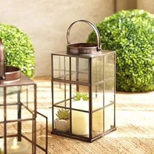 Exclusive Metal Candle Lanterns Geometric Hanging Terrariums Table Centerpiece Indoor Dry Outdoor <b>Planter</b> Lantern - Product Image 3