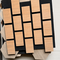 Grille acoustique moderne écologique en MDF et fibre de polyester pour insonorisation, décoration murale de fond de salon anti-bruit