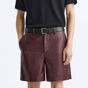 Pantalones Cortos para Hombre Fabricados en Pakistán, de Alta Calidad, con Logotipo Personalizado, Hechos de Cuero, Talla Adulto, los Más Vendidos - Product Image 4