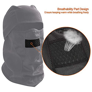 Cagoule tricotée moelleuse tendance, chaude pour l'hiver, unisexe, pour le ski, homme et femme, à un trou - Product Image 2