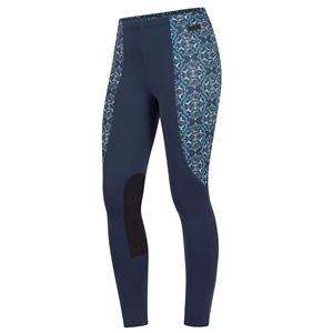 Leggings d'équitation pour femmes, taille haute, longueur intégrale, bleus, en tricot, Spandex Nylon, extensibles dans les quatre sens, avec bande latérale, 2026 - Product Image 6