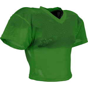 V-Neck <b>Mesh</b> <b>Short</b> Sleeve Football Jersey Breathable Adult Regular Fit 100% Polyester Solid Red Sport Apparel - Product Image 5