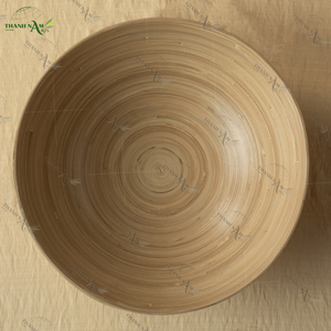 Bols de service en bambou légers et écologiques avec logo personnalisé pour ustensiles de cuisine du fournisseur vietnamien - Product Image 2