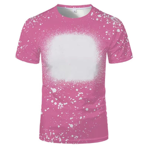 T-shirt jaune à manches courtes pour homme avec imprimé éclaboussures blanches, col rond, décontracté, respirant, tricoté, coupe classique, en polyester, pour le sport - Product Image 3