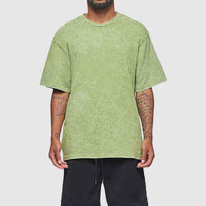 <b>Box</b> Fit Cotton Tee <b>Men</b> Oversized Blank Streetwear Shirt 200G Jersey Plain T Shirt <b>Men</b> Boxy Short Sleeve Tee Custom Cotton Oversi - Product Image 2