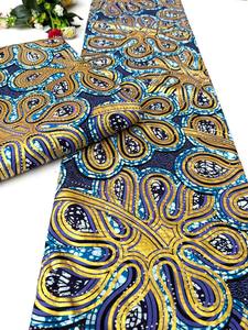 Freetown African Wax Printed Cotton <b>Fabric</b> High Quality for Stylish Dresses Traditional Outfits and Home Decoration - Product Image 2