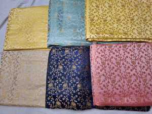 Luxury Eco-Friendly Wrinkle Resistant Floral Brocade Jacquard Silk Fabric <b>Bridal</b> Dress Wedding Gown Saree Cheongsam Fashion - Product Image 1