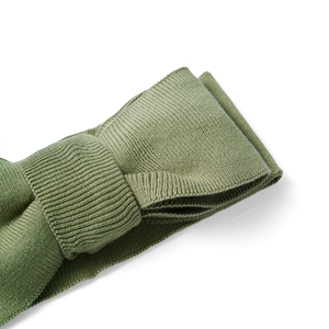 Olive Green Cotton Bowknot Hairband for Kids Eco-Friendly Casual Simple Style Photography <b>Gift</b> Keep Warm 110 cm - Product Image 5