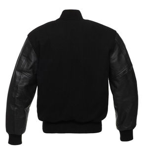 Custom Unisex Wool <b>Winter</b> Varsity <b>Jacket</b> Front Embroidery Logos Patches Labels-<b>Waterproof</b> Breathable Sherpa Lining Plaid Pattern - Product Image 4