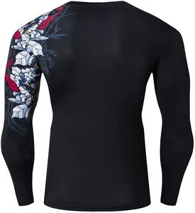 Logotipo personalizado Impreso Hombres Rash Guard Diseño Impreso Sublimado en blanco UV Protector - Product Image 1