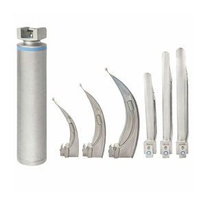 Ensemble de 4 laryngoscopes – Matériaux de qualité supérieure, construction durable, alimentation manuelle – Équipement médical très demandé - Product Image 1