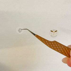 Ensemble professionnel de 2 pinces à épiler de précision pour extensions de cils et 2 ciseaux de beauté en acier inoxydable, accessoires pour extensions de cils - Product Image 4