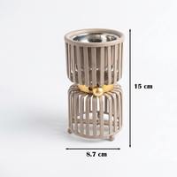 Mini brûleur à bakhoor de luxe, brûleur à encens arabe Oud, cage en métal pour encens, diffuseur de parfum pour la maison, cadeau pour Ramadan et l'Aïd