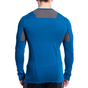 Rashguard de compression à manches longues, coupe ajustée, séchage rapide, sur mesure, pour entraînement fitness et athlétisme - Product Image 3