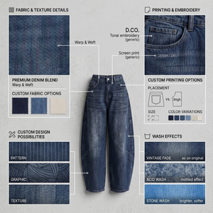 Jean Sport en Denim Épais Lavé à Cordon de Serrage pour Femme, 100% Coton 220g, Séchage Rapide, Respirant, Taille Mi-Haute, Qualité Supérieure - Product Image 6