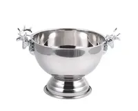 Bac à glace en aluminium de luxe en forme de renne avec isolation à double paroi pour refroidir les bouteilles, idéal pour la maison et les fêtes