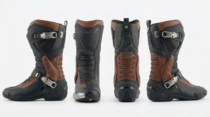 Pro Felt Safety Footwear Motorcycle Riding <b>Boots</b> Anti-Slip Protective Racing Shoes Breathable Waterproof Motorbike Safety Gear - Product Image 3