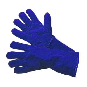 Gants de soudure en cuir de vachette pleine fleur pour hommes, certifiés CE, 11 oz, anti-chaleur, protection contre les étincelles, sécurité incendie - Vente chaude - Product Image 6
