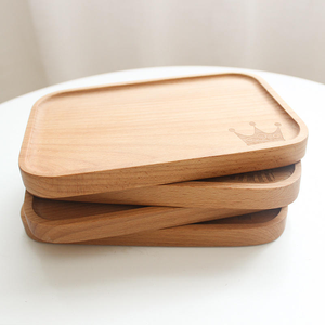 Bandeja de ciprés para decoración del hogar, bandeja de té, tabla de almacenamiento de dulces de madera, artesanías de madera para comedor - Product Image 3