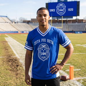 Jersey de la Hermandad Zeta Phi Beta de Micah Corporation - Ropa Griega de Malla Azul Rey - Product Image 2