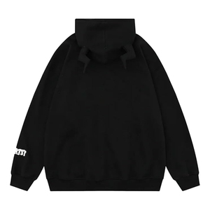 Unisex Embroidered Hip Hop Spider Hoodie Devil Horn Gothic Jacket Y2K Harajuku Streetwear Full <b>Zip</b> 100% Cotton OEM Winter - Product Image 6