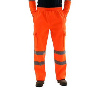 Pantalon de travail pour homme à visibilité accrue, antistatique, thermique et de sécurité, idéal pour les activités de plein air par temps de pluie - Product Image 2