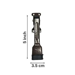 Tope de puerta de suelo de acero inoxidable resistente con tornillos, punta de goma duradera, acabado marrón, para el hogar - Product Image 5