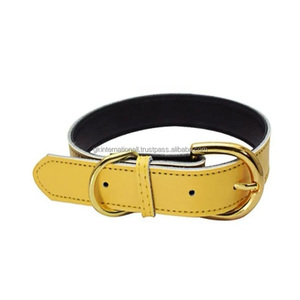 Accessoires pour chiens fournitures pour animaux de compagnie nouvelle arrivée collier de chien en cuir de buffle véritable coloré extra épais et robuste meilleur prix - Product Image 4