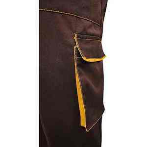 Combinaison de travail pour homme, manches longues, marron jaune, fermeture éclair intégrale, plusieurs poches, anti-poussière, uniforme en coton - Product Image 5