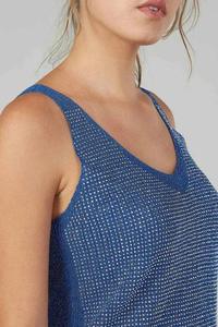 Camiseta sin mangas ajustada a medida para mujer en venta, camiseta sin mangas con diseño personalizado - Product Image 2