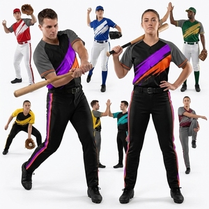 Maillots de baseball personnalisés en gros, design gratuit, sublimation, uniformes de baseball pas chers pour hommes - Product Image 6