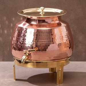 Dispensador de Agua de Cobre Puro de Exportación India de Lujo, Ecológico, con Abertura Superior Amplia para un Almacenamiento Saludable en la Cocina y las Áreas de Comedor - Product Image 3