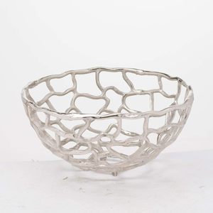 Bol rond fait main, nouveau design, qualité supérieure, métal poli avec base noire, bol de service, accessoires de cuisine pour la maison - Product Image 5