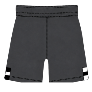 <b>Charcoal</b> Grey Black Rugby Jersey Shorts Set Short Sleeve Crew Neck Striped Team Uniform Custom Breathable Training Sportswear - Product Image 6