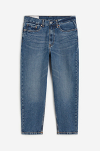 Jeans en denim personnalisables pour hommes et garçons, coupe droite, décontractée, regular, extensibles, avec braguette zippée, effet délavé et logo à la taille - Product Image 5