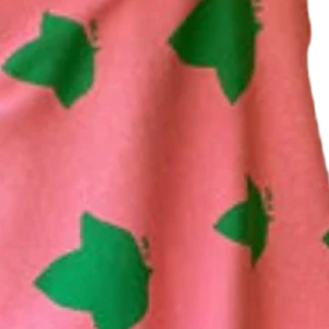 Chal tipo poncho AKA Ivy Leaf para mujer, bufanda de punto suave, elegante y ligera, en rosa y verde, para invierno. - Product Image 5