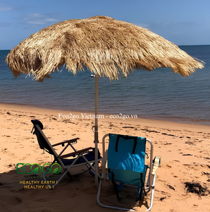 Tropical Outdoor Thatch Parasol | Beach <b>Umbrella</b> for Resorts, Hotels & Poolside Areas | Custom Size & Design - Product Image 6