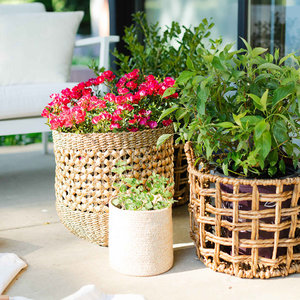 Set of 3 Bamboo <b>Woven</b> <b>Baskets</b> Home Decor Storage Box Collection - Product Image 1