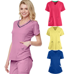 SAOMAI FMF Camiseta médica personalizable para mujer del fabricante para uniformes de hospital de enfermeras-Oferta especial de MOQ bajo - Product Image 3