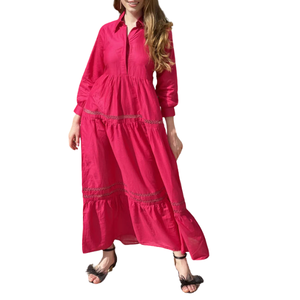 Nuevo Diseño, Vestidos Casuales Transpirables para Mujer, Cuello en V, Color Sólido, Tallas Grandes, Logotipo y Colores Personalizables - Product Image 4